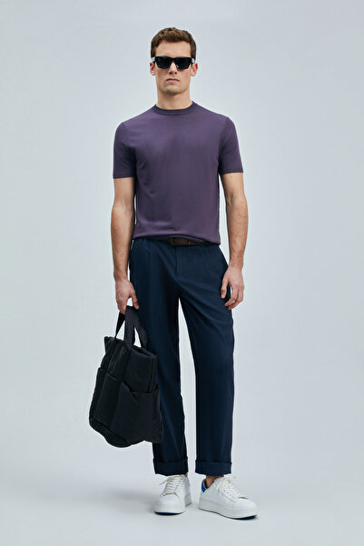 Lufian Ανδρικό Modal Blended Πουλόβερ Plum