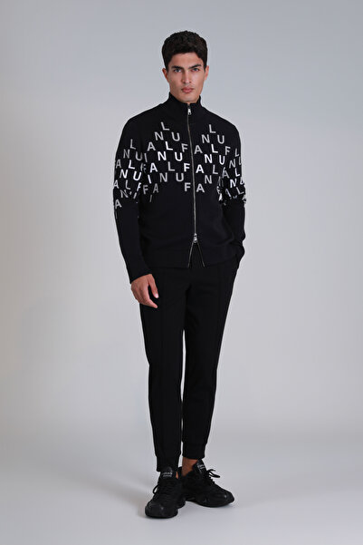 Lufian Ανδρικό αθλητικό παντελόνι Eric Slim Fit Black Chino