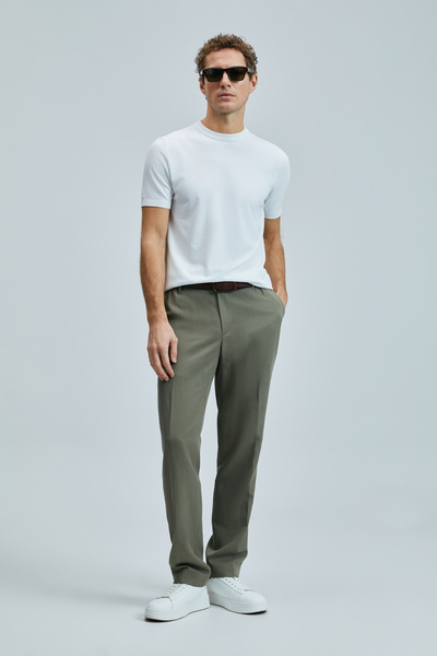 Lufian Ανδρικό παντελόνι Chino Bert Smart Slim Fit Πράσινο