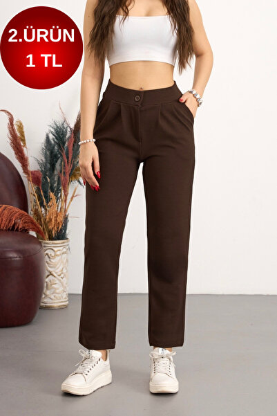 BİKELİFE Γυναικείο ψηλόμεσο παντελόνι λύκρα με στενή γραμμή