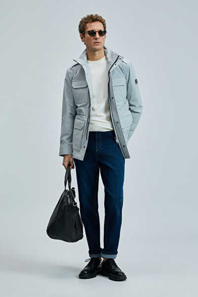 Lufian Freddy Men's Coat Light Gray