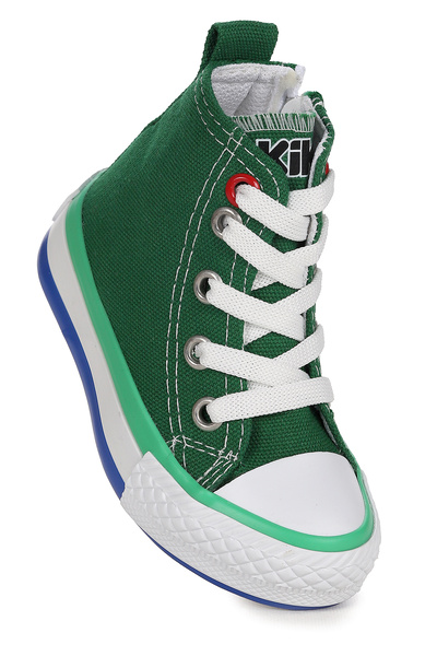 Kiko Kids Tinna Schnür-Sportschuhe aus Leinen für Jungen mit hohem Schaft