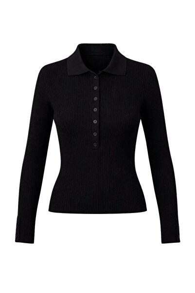 Retrobird ελαστικό ύφασμα Λεπτό πουλόβερ Premium με λαιμόκοψη πόλο, βασικό γυ...