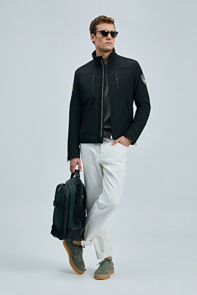 Lufian Black Christi Men's Coat