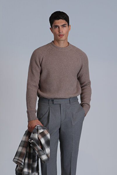 Lufian Men's Mink Sweater - Terra