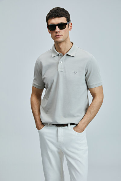 Lufian Laon Smart Men's Polo T-Shirt Beige