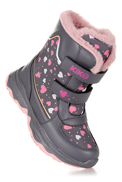 Kiko Kids Snowflake Velcro Girls Snow Boots Ανθεκτικά στο κρύο νερό