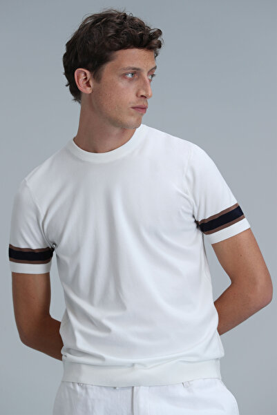 Lufian Lucy Men's Sweater Ecru