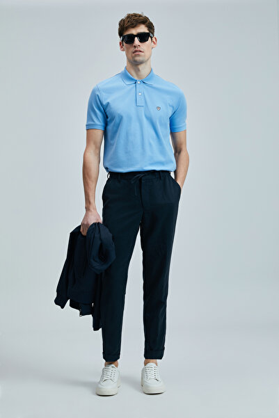 Lufian Laon Smart Men's Polo T-Shirt Blue