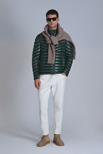 Lufian Ανδρικό παλτό Luc Kaz Feather Πράσινο