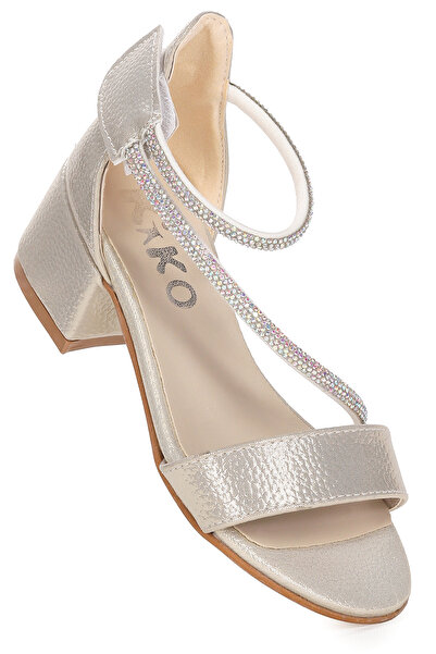 Kiko Kids Βραδινό φόρεμα με πέδιλα με τακούνι 4 εκ. Pisar Vakko Daily Girl's