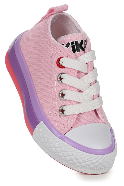 Kiko Kids Tinna Bağcıklı Kız Bebek Keten Spor Ayakkabı