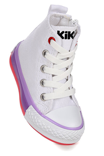 Kiko Kids Tinna Bağcıklı Kız Bebek Boğazlı Keten Spor Ayakkabı