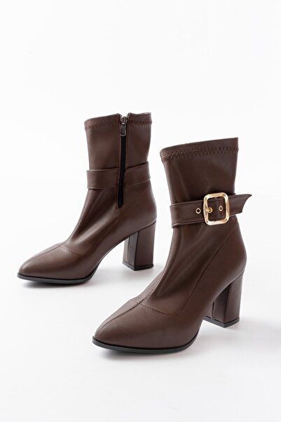 Alphus Γυναικείες ελαστικές μπότες με μυτερή μύτη με αγκράφα Hco