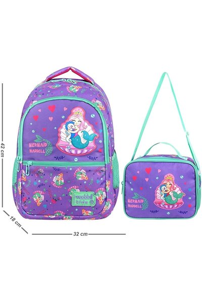 Waddell Τσάντα δημοτικού σχολείου με άδεια χρήσης με μοτίβο γοργόνας με τσάντ...