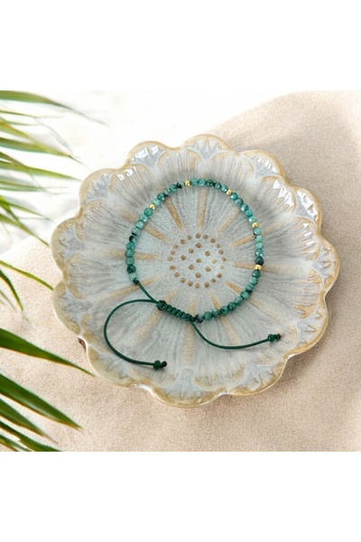 Ezera Γυναικείο βραχιόλι Elvira με πέτρες Λαμπραδορίτη και επιχρυσωμένο ασήμι...