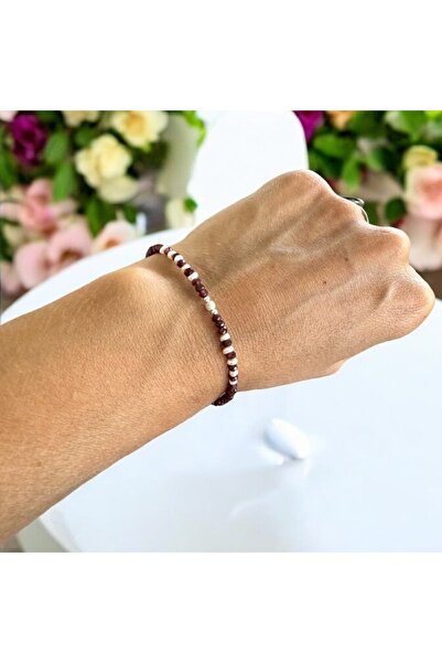 Ezera Βραχιόλι Ella με κρυστάλλους γρανάτη και καλλιεργημένα μαργαριτάρια