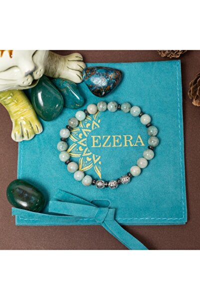 Ezera Χειροποίητο γυναικείο βραχιόλι από αμαζονίτη, Estel, με χάντρες 6 χιλιο...