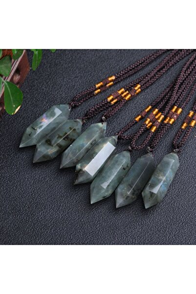 Ezera Ρυθμιζόμενο κολιέ Mani με Διπλό άκρη Λαμπραδορίτη