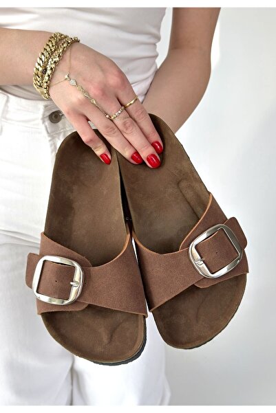 Generic Brand Zooy Tan Nubuck Slippers