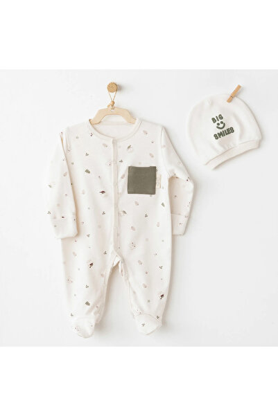 andywawa Ac26191 My 1 St Wardrobe Overalls Set Ecru