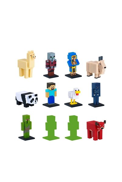 NECO TOYS PMI/MC2280 MİNECRAFT 3D TOPPEEZ 12Lİ DELUXE FİGÜR SETİ 2 ASORTİ