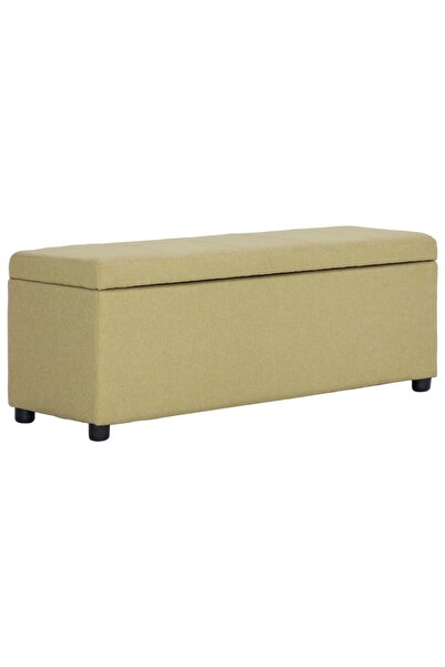 Concept Bancă cu compartiment de depozitare, verde, 116 cm, poliester