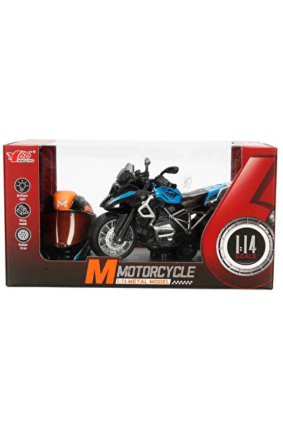 Sunman 5834 SUN-MYG-MOTOSİKLET 1 14 BMW OFF-ROAD KASKLI FİGÜR PB 3R SES IŞIK
