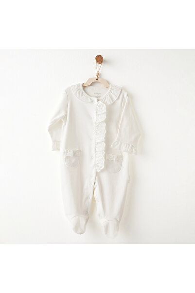 andywawa Ac26640 Baby Chic Jumpsuit Ecru