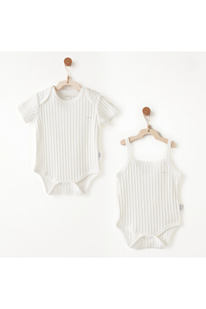 andywawa Ac26505 Summer Time 2-Piece Bodysuit Ecru