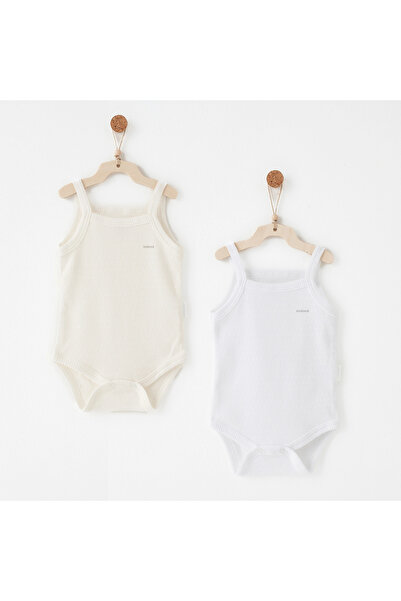 andywawa Ac26760 Special Modal 2-Piece Strap Body Ecru White