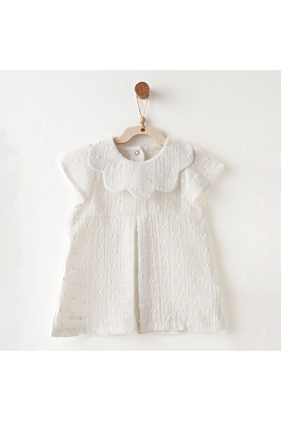 andywawa Ac26644 Baby Chic Dress Ecru