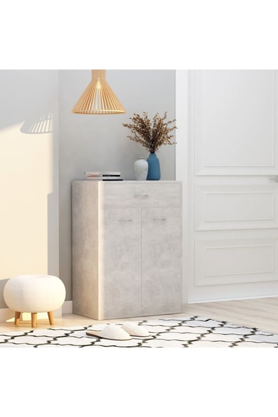 Concept Pantofar, gri beton, 60 x 35 x 84 cm, PAL