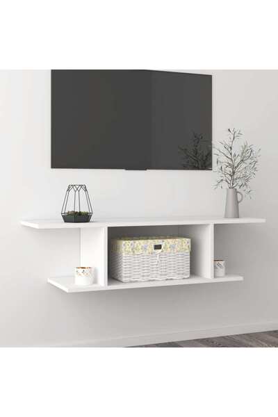 Concept Dulap TV montaj pe perete, alb, 103x30x26,5 cm