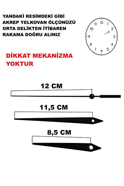 CNR SHOP Scorpio Minute Hand Set for Clock Mechanism (Material Metal) Silver ...