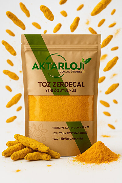 aktarloji 100 Gr Toz Zerdeçal / Turmeric Powder / Yeni Öğütülmüş Zerdeçal Tozu - Katkısız & Doğal