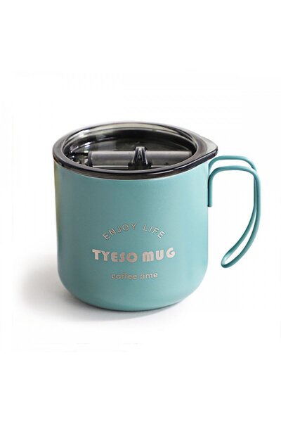 Tyeso Fiery Mug Vakumlu Paslanmaz Çelik Termal Kapaklı 350ML Yeşil
