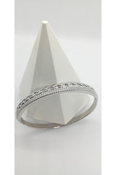 ndjewelry أصفاد مفصلة بحجر فضي اللون