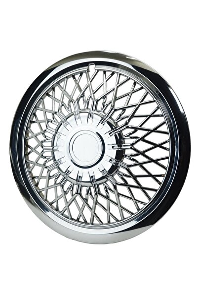 OTOCİRİT Jant Kapağı Kırılmaz Telli 14" ABS Krom Paslanmaz 4'lü (TAKIM OLARAK)