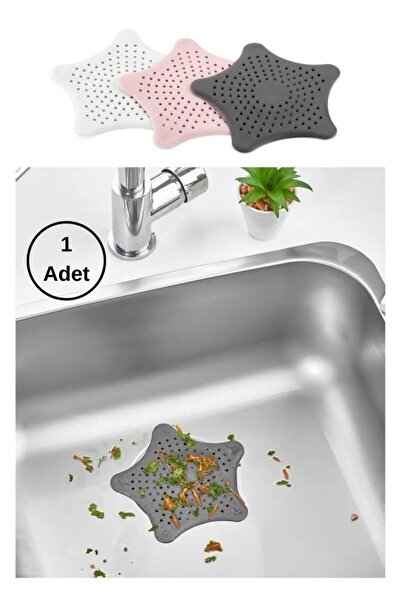 Entude Yıldız Şekilli Kaymaz Vantuzlu Lavabo ve Banyo Süzgeci - 1 Adet