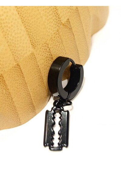 Monalisa Home Steel Black Figured Unisex Earrings