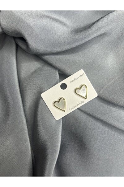 Doğaltaş Masalları Steel Heart Earrings