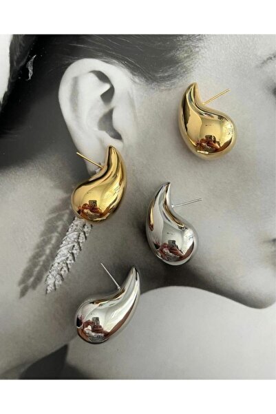 Deesse Latelier Gold Bottega Drop Earrings