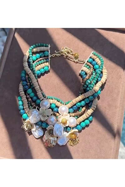 ndjewelry Ege Işıltısı (Aegean Sparkle) Design Necklace
