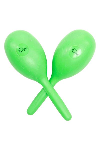 OPUS PM-3GR Plastik Saplı Marakas-Büyük Boy-Yeşil
