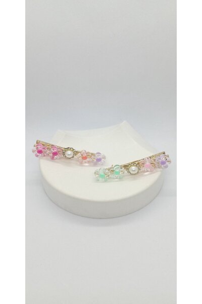 ndjewelry مشبك كوليت مزدوج بنمط الزهرة - 2