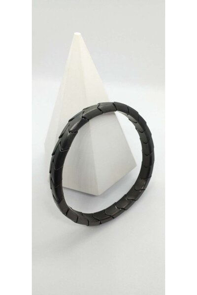 ndjewelry Black Color Flexible Bracelet