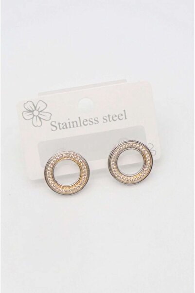 ndjewelry Brand Model Round Gold Earrings