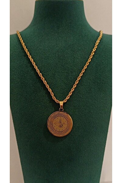 Monalisa Home Gold Appearance Necklace with Gold Color Figure