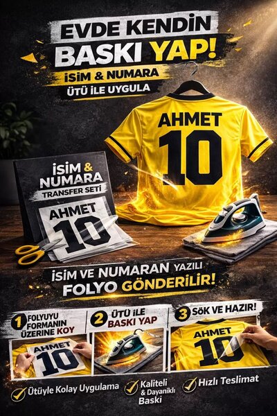 Forma arkası yazı SİYAH | Forma yazısı Tshirt baskı sayı yazı Forma yazı Logo Ütü Ile Baskı Yeni 060
